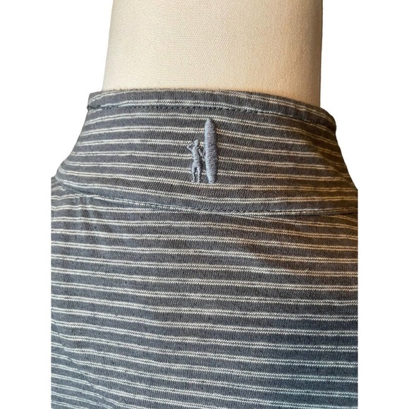 Johnnie-O Hangin Out Harvell Quarter Zip Shirt Men's XL Gray Striped Pullover - Picture 6 of 8